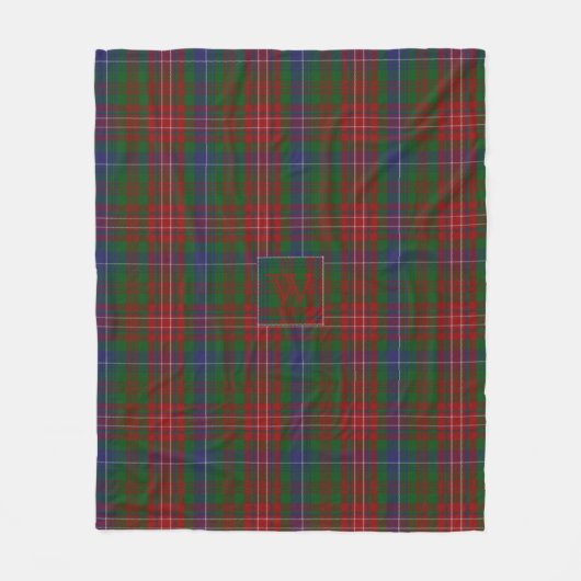 Couverture Polaire WILSON TARTAN Motif Monogram BLANKET W (Devant)