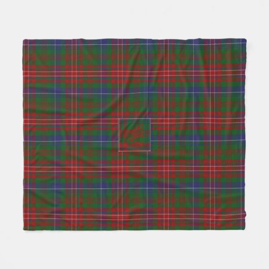 Couverture Polaire WILSON TARTAN Motif Monogram BLANKET W (Devant (Horizontal))