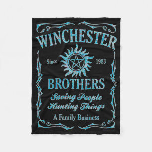 Couverture Polaire Winchester Brothers depuis 1983 (bleu clair)