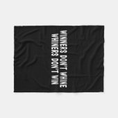 Couverture Polaire Winners Don't Whine Whiners Don't Win - Motivation (Devant (Horizontal))