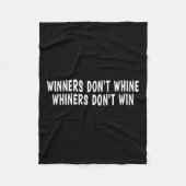 Couverture Polaire Winners Don't Whine Whiners Don't Win - Motivation (Devant)