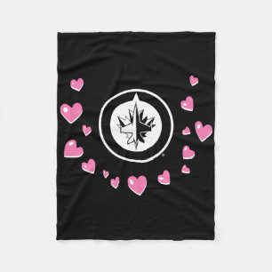 Couverture Polaire Winnipeg Jets Saint-Valentin Amour Nhl Officiellem
