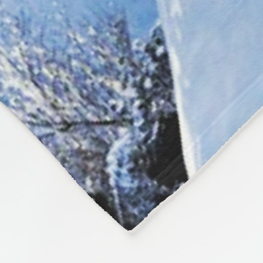 Couverture Polaire Winter scene custom (Coin)