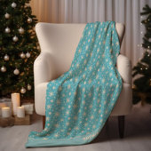 Couverture Polaire Winter Snowflakes Christmas Holiday Ajouter le nom