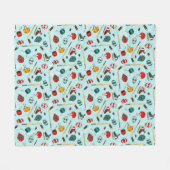 Couverture Polaire Winter Sports Hockey Player Equipment Gear Pattern (Devant (Horizontal))