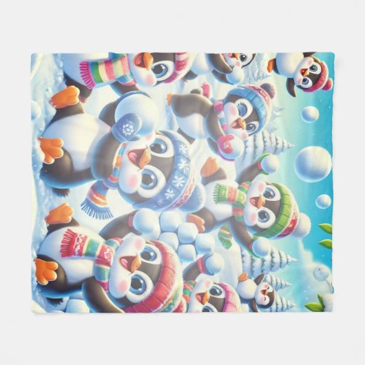 Couverture Polaire Winter Whimsy (Devant (Horizontal))