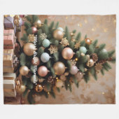 Couverture Polaire "Winter Wonderland Joy" (Devant (Horizontal))