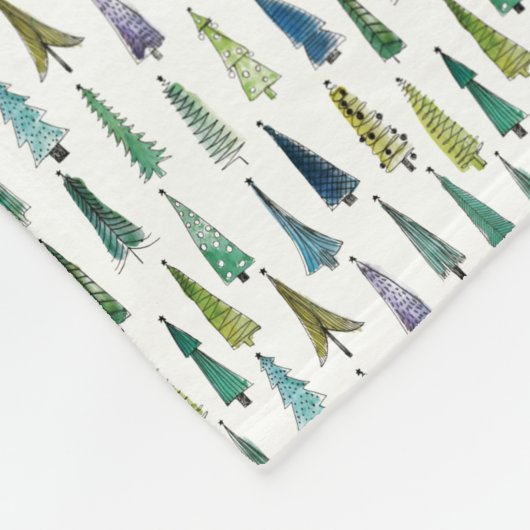 Couverture Polaire Winterholiday Evergreen Trees (Coin)