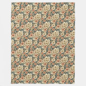 Couverture Polaire Wintry Floral Azaleas and Rose (Devant)