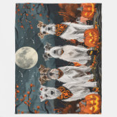 Couverture Polaire Wirefox Terrier Halloween Éffrayant (Devant)