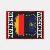 Couverture Polaire Wisconsin allemand américain (Devant (Horizontal))