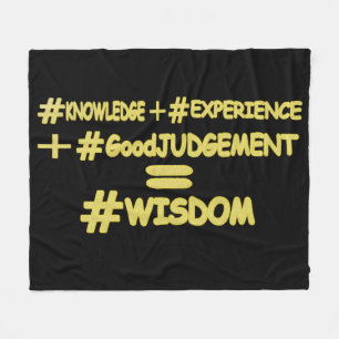 Couverture Polaire "WISDOM EQUATION" Mignonne Expression Design. Comm