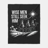 Couverture Polaire Wise Men Still Seek Him Christian Christmas Jésus (Devant)