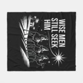 Couverture Polaire Wise Men Still Seek Him Christian Christmas Jésus (Devant (Horizontal))