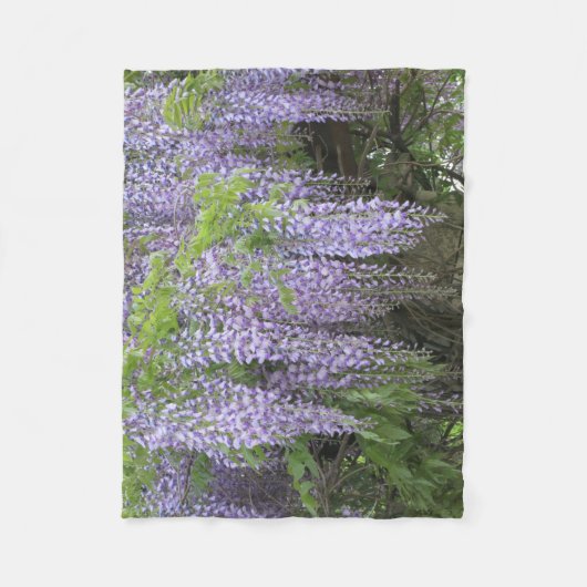 Couverture Polaire Wisteria Blanket pour les amoureux des fleurs (Devant)