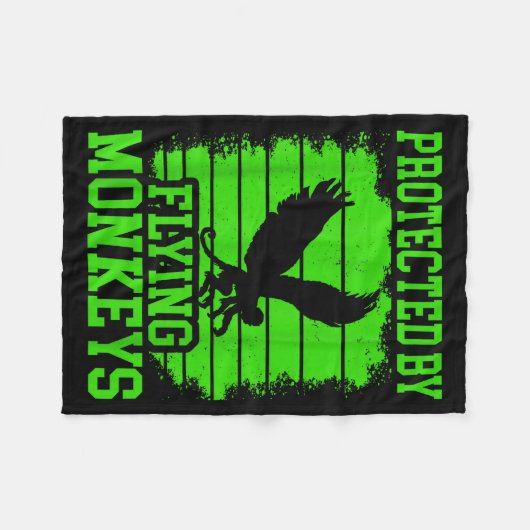 Couverture Polaire Witch Get My Flying Monkeys  (Devant (Horizontal))