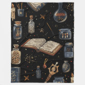 Couverture Polaire Witchcraft Potion Pattern – Halloween Magic (Devant)