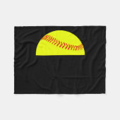 Couverture Polaire With Jesus In Her Heart And A Softball She Is Unst (Devant (Horizontal))