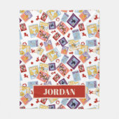 Couverture Polaire Wizard of Oz™ Character Print Toss Pattern (Devant)