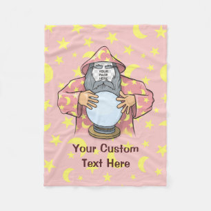 Couverture Polaire Wizard with your face