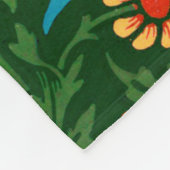 Couverture Polaire WM Morris Blackthorn Motif Art nouveau (Coin)