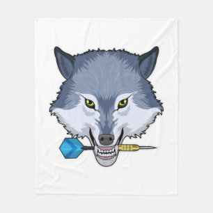 Couverture Polaire Wolf aux fléchettes avec Dart