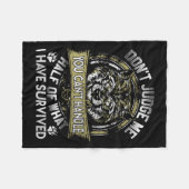 Couverture Polaire Wolf Dont Judge Me You Cant Handle (Devant (Horizontal))