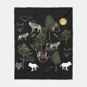 Couverture Polaire Wolf Dream (Devant)