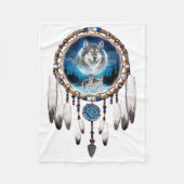 Couverture Polaire Wolf Dreamcatcher (Devant)