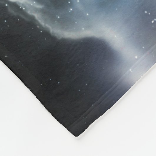 Couverture Polaire Wolf hurle sur la lune (Coin)