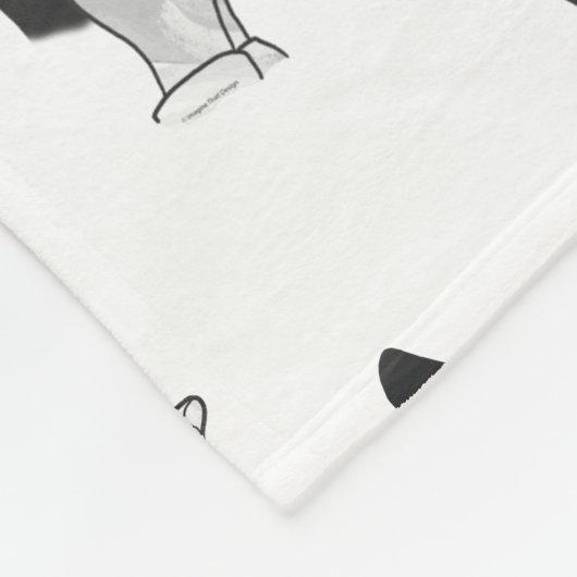 Couverture Polaire Wolf Silhouette (Coin)