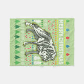 Couverture Polaire Wolf Ugly Christmas Sweat Wildlife Series (Devant (Horizontal))