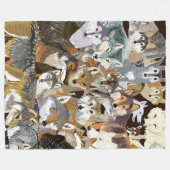 Couverture Polaire Wolves of the World puzzle (Devant (Horizontal))