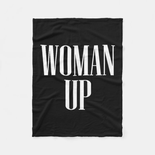 Couverture Polaire Woman Up - Female Emwerment &amp; Motivation  (Devant)