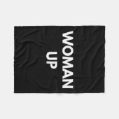 Couverture Polaire Woman Up - Motivational Feminism Shirts  (Devant (Horizontal))
