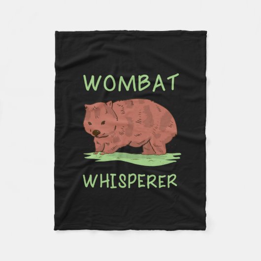 Couverture Polaire Wombat Whisperer (Devant)