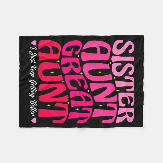 Couverture Polaire Women Sister Aunt Great Aunt New Auntie Mothers Da (Devant (Horizontal))