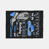 Couverture Polaire Women Stepping Into My October Birthday With God G (Devant (Horizontal))