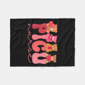 Couverture Polaire Women Valentine Cu Nurse Pediatrics Cute Bears Ped (Devant (Horizontal))