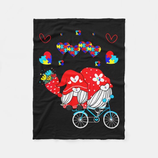 Couverture Polaire Womens Accept Understand Love Autism Awareness Gno (Devant)