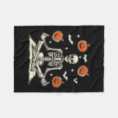 Couverture Polaire Womens Anti Trump Skeleton Halloween V-neck (Devant (Horizontal))