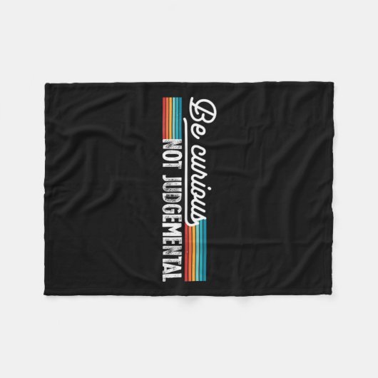 Couverture Polaire Womens Be Curious Not Judgemental Motivation Insra (Devant (Horizontal))