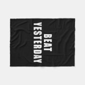 Couverture Polaire Womens Beat Yesterday Motivational Quotes V-neck  (Devant (Horizontal))