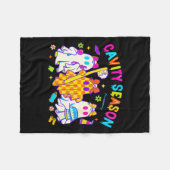 Couverture Polaire Womens Cavity Season Funny Halloween Ghost Cute So (Devant (Horizontal))