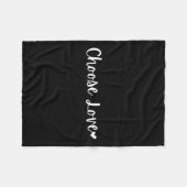 Couverture Polaire Womens Choose Love Motivational Mantra V-neck  (Devant (Horizontal))