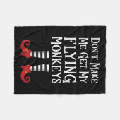 Couverture Polaire Womens Don't Make Me Get My Flying Monkeys Apparel (Devant (Horizontal))