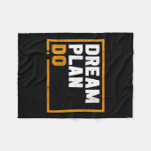 Couverture Polaire Womens Dream Plan Do - Insrational Quote Motivatio (Devant (Horizontal))