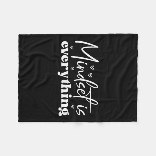 Couverture Polaire Womens Everything Is Mindset Insrational Mind Moti (Devant (Horizontal))
