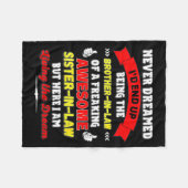 Couverture Polaire Womens Funny Brother In Law Gift From Awesome Sist (Devant (Horizontal))