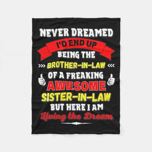 Couverture Polaire Womens Funny Brother In Law Gift From Awesome Sist (Devant)
